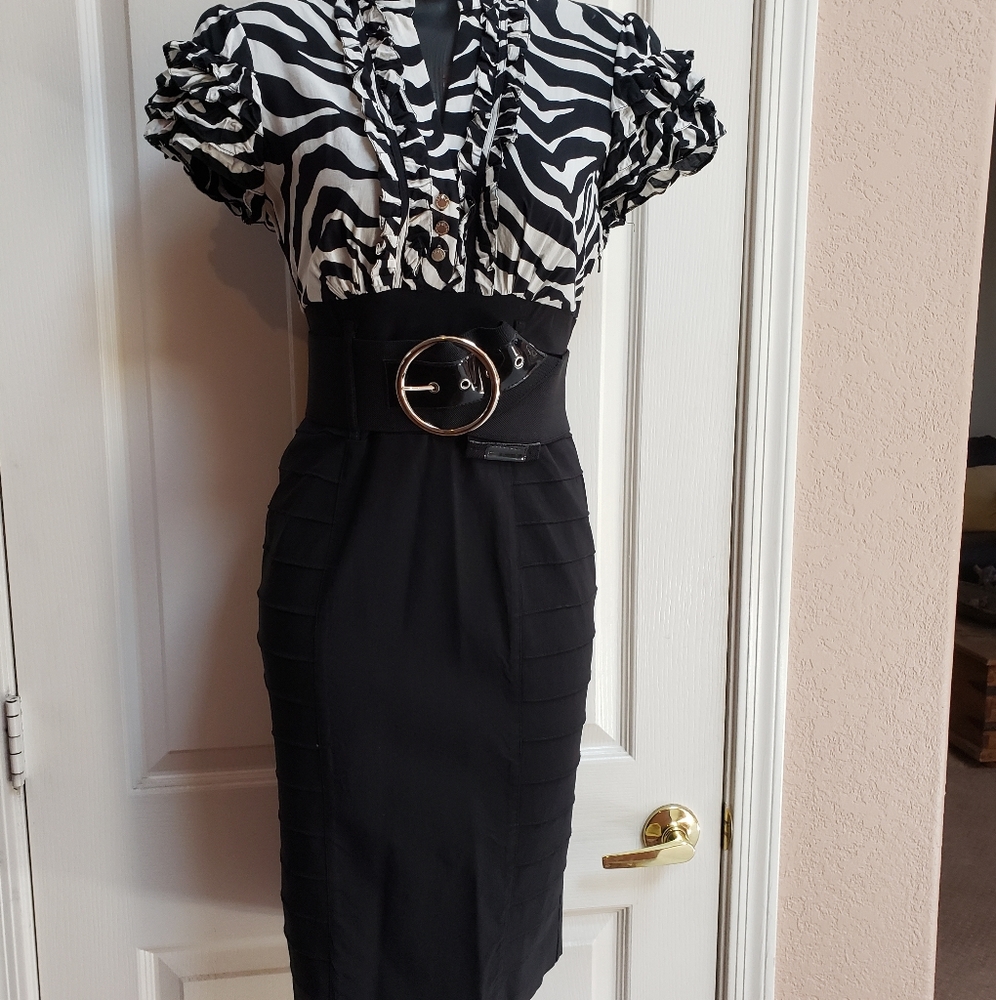 BARGAIN!!! STAR by Julien MacDonald for Debenhams Zebra bodycon dress